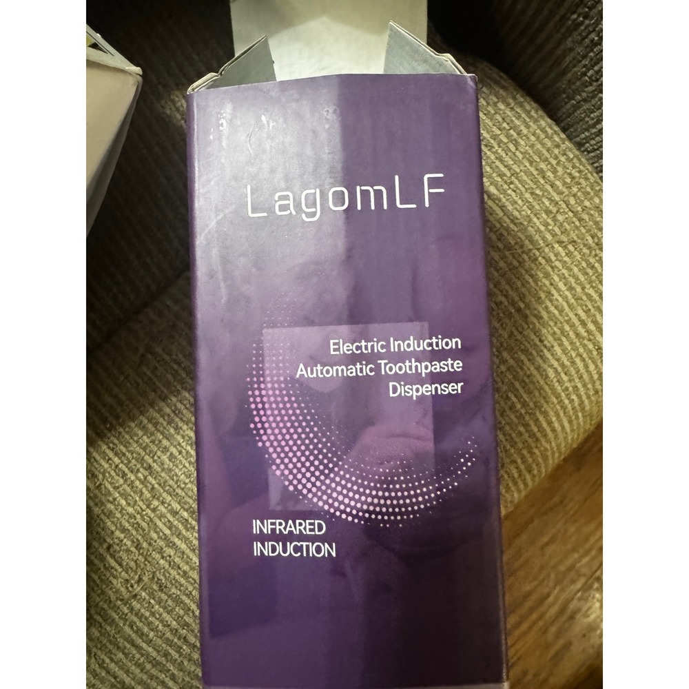 LagomLF Electric Induction Automatic Toothpaste Dispenser HY-JYQ202301001 Purple